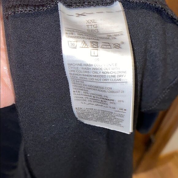 Old Navy Dress Plus Size XXL Black T Shirt Tank MIDI Dress Sheath Sleeveless - Picture 3 of 11